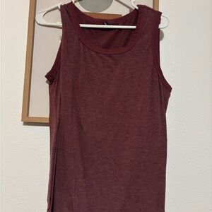 Sleeveless Burgundy Top